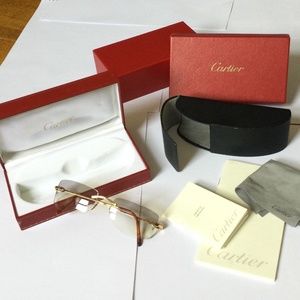 Gold Cartier-Sun sensitive lens "Piccadilly" Glasses